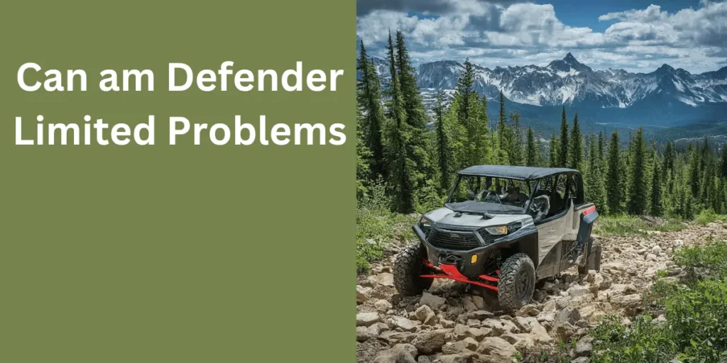 Can am Defender Limited Problems