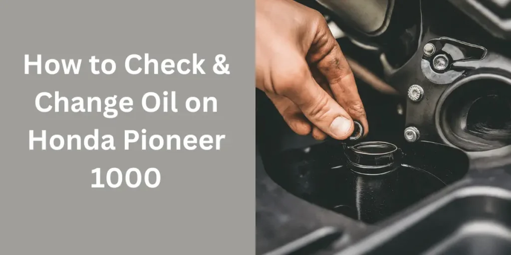 Check & Change Oil on Honda Pioneer 1000